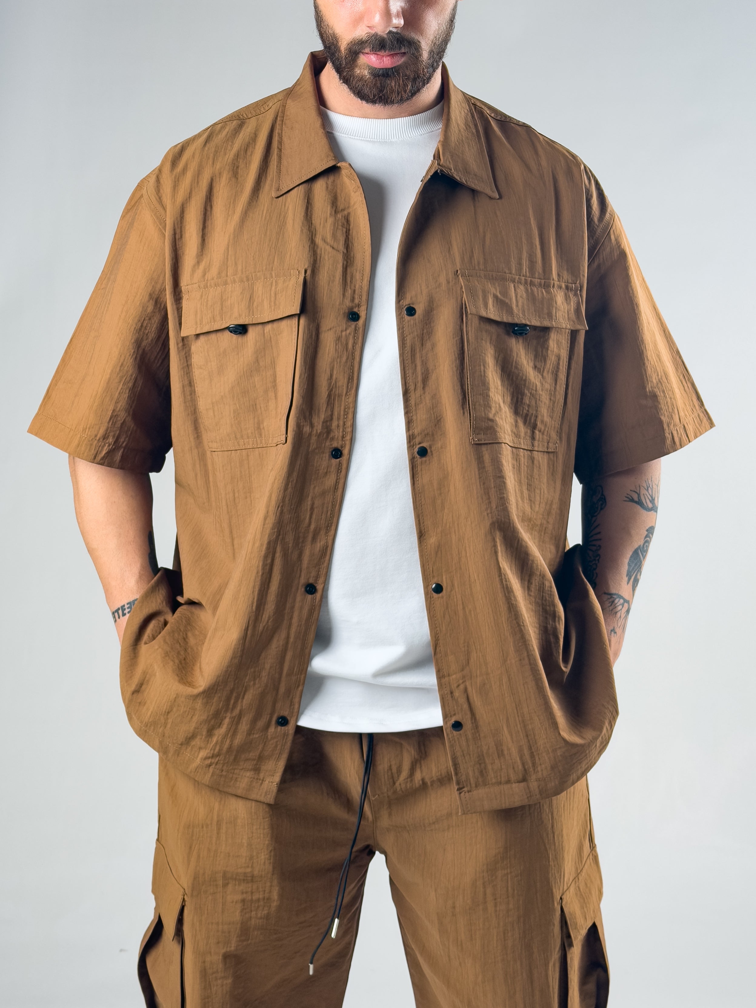 Taba Oversize Erkek Paraşüt Takım COC3085