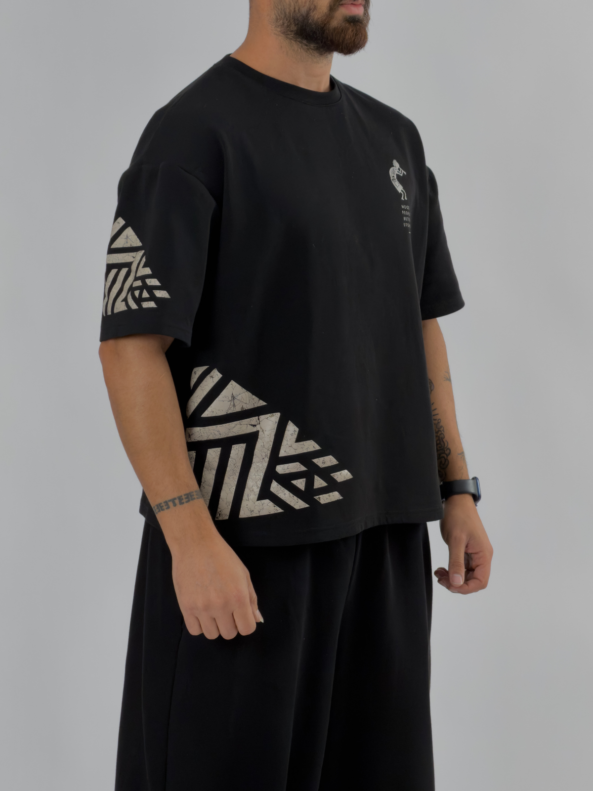 Tasarım Cocopelli Baskılı Erkek T-Shirt COC3413