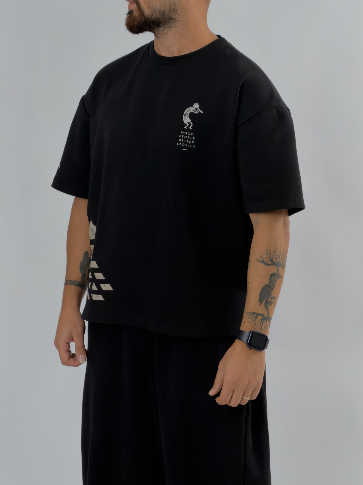 Tasarım Cocopelli Baskılı Erkek T-Shirt COC3413