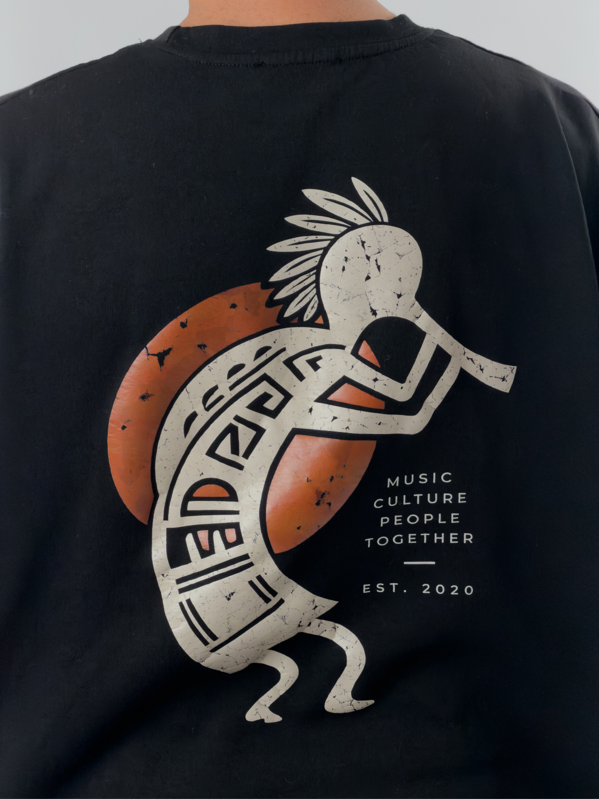 Tasarım Cocopelli Baskılı Erkek T-Shirt COC3413