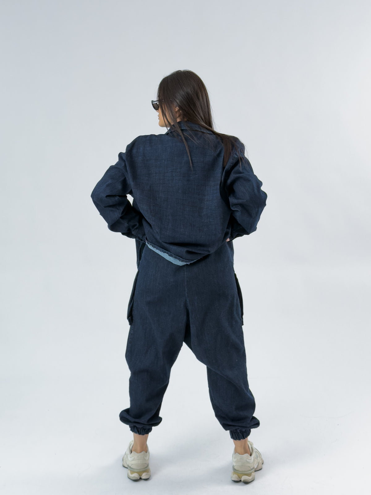 Tasarım Denim Lacivert Kadın Takım COC3465