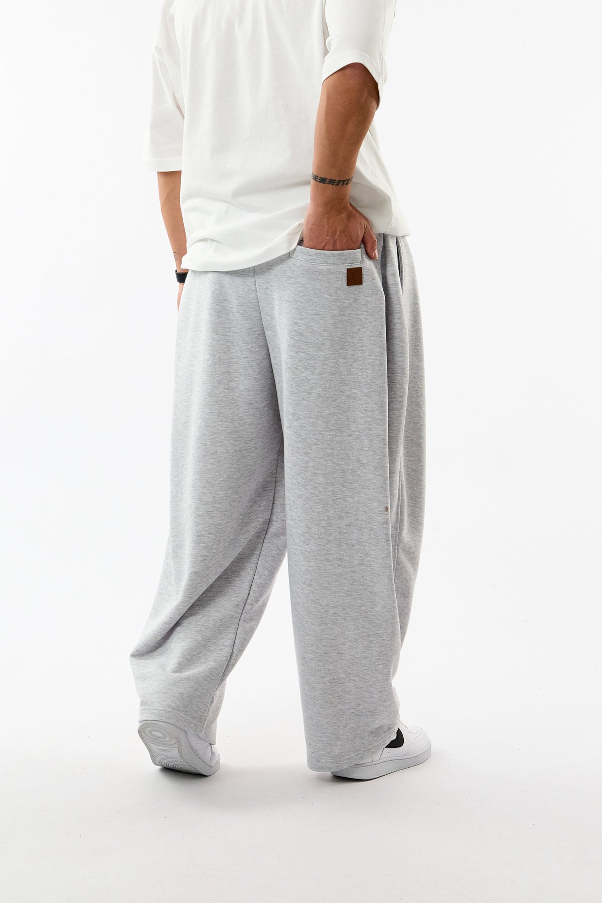 Tasarım Gri Erkek Baggy Pantolon COC3763