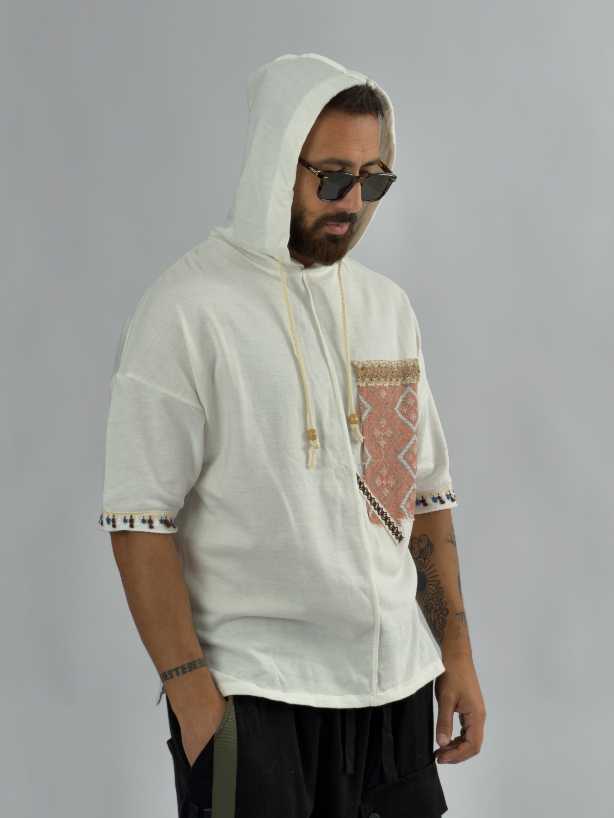 Tasarım Kapüşonlu Erkek Sweatshirt COC3452