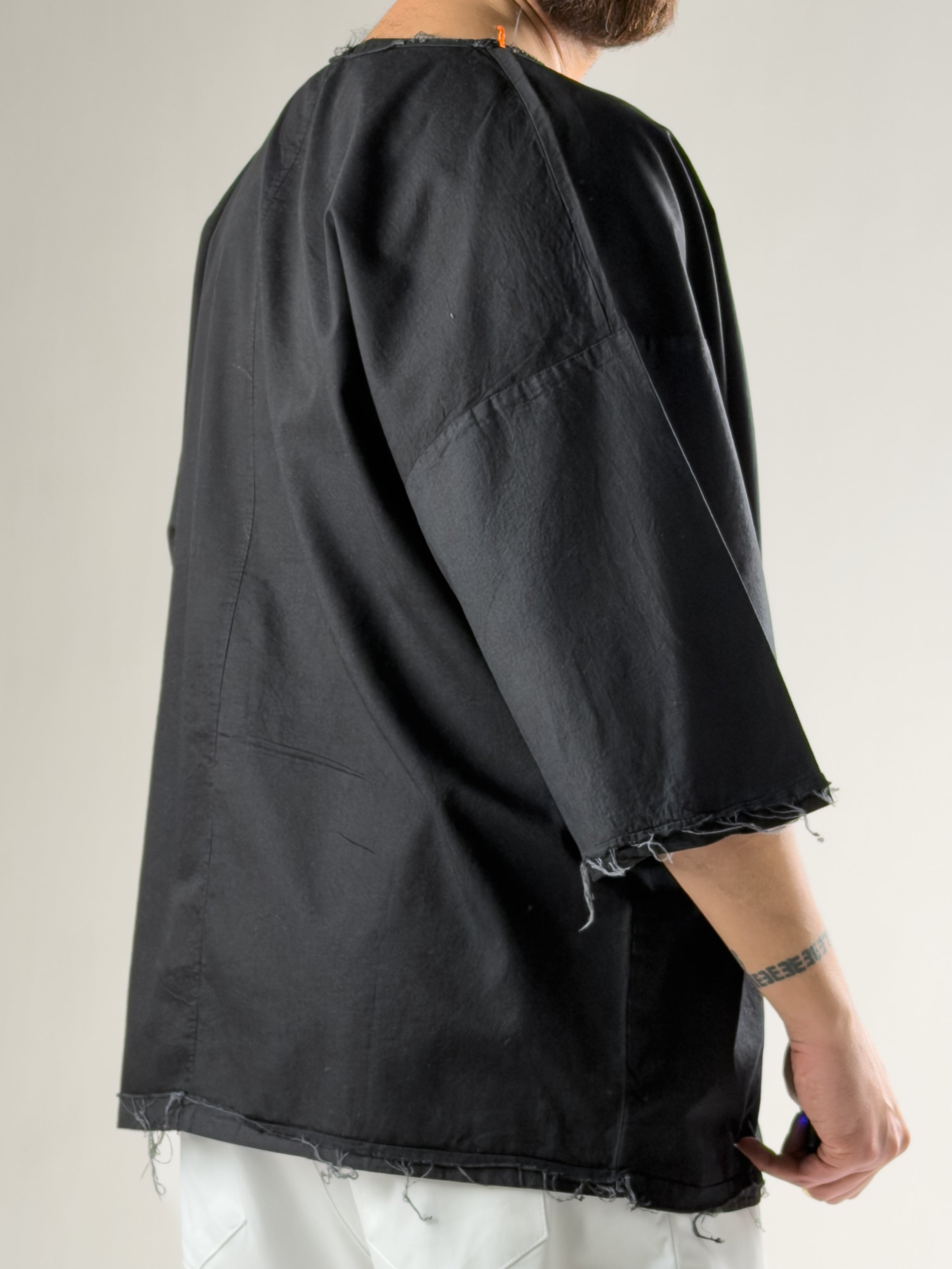 Tasarım Oversize Erkek Fakir Kol T-Shirt COC2802