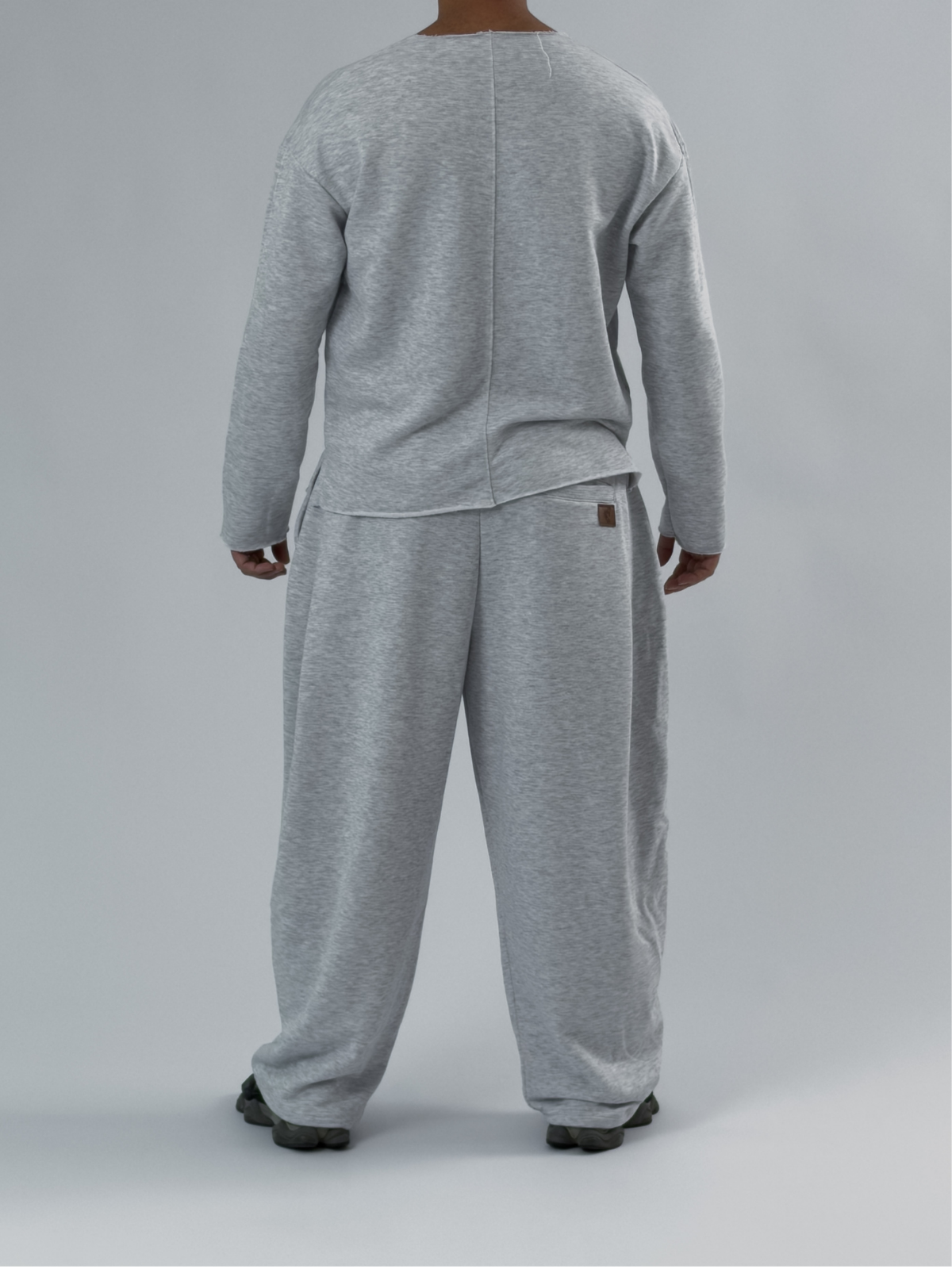Tasarım Oversize Gri Erkek Takım COC3411