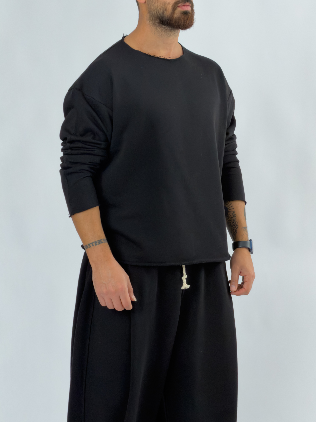 Tasarım Oversize Siyah Erkek Takım COC3410