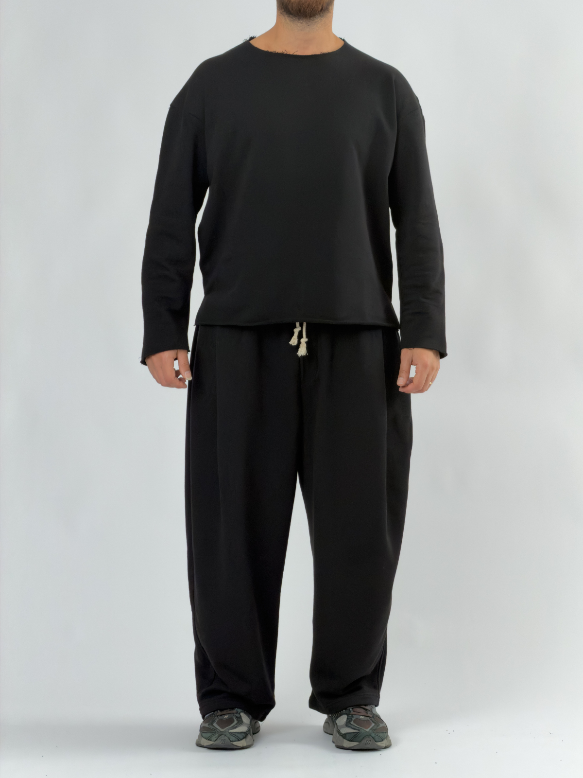 Tasarım Oversize Siyah Erkek Takım COC3410
