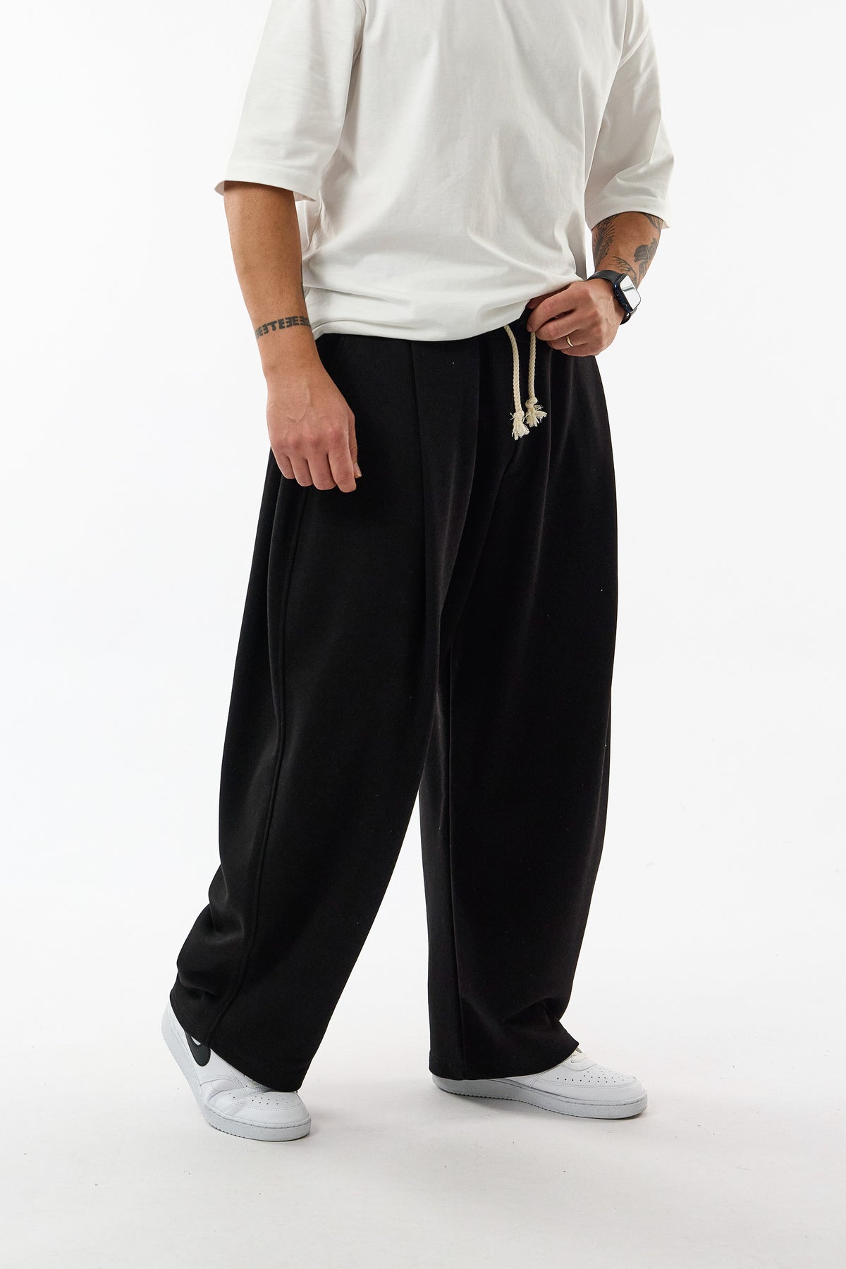 Tasarım Siyah Baggy Erkek Pantolon COC3764