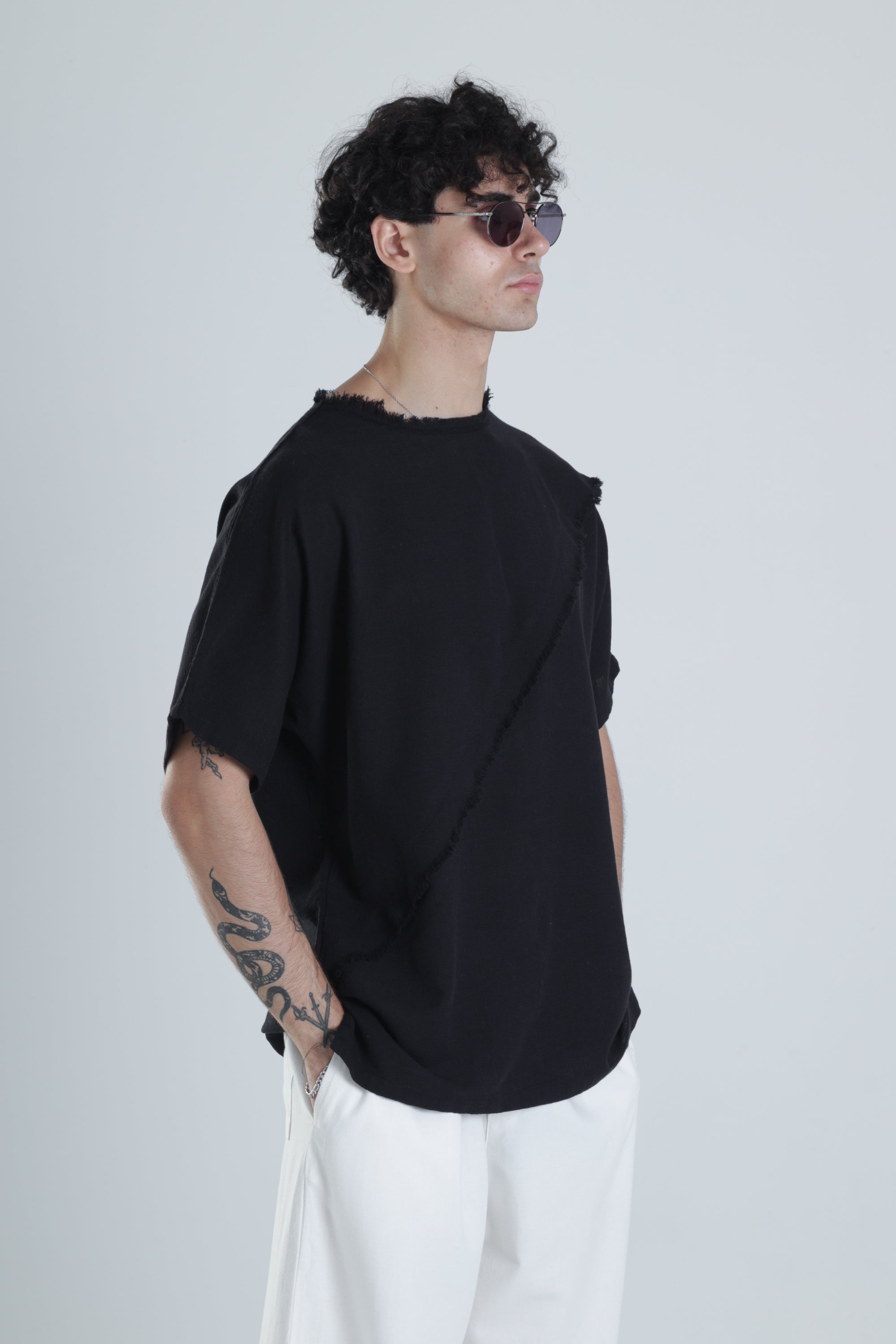 Tasarım Siyah T-Shirt COC1204