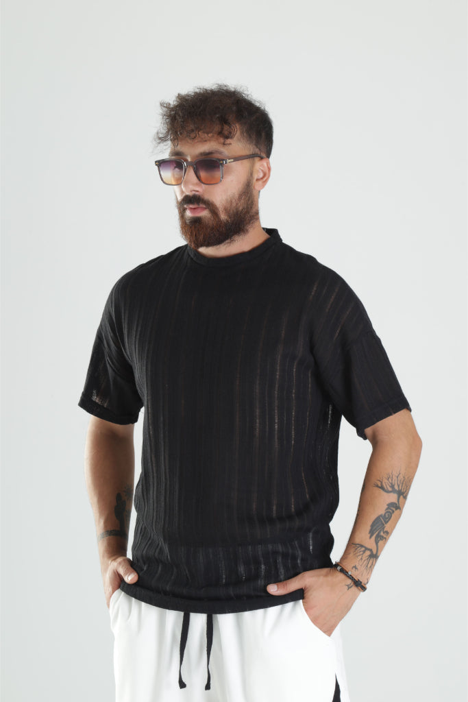Tasarım Siyah T-Shirt COC1105