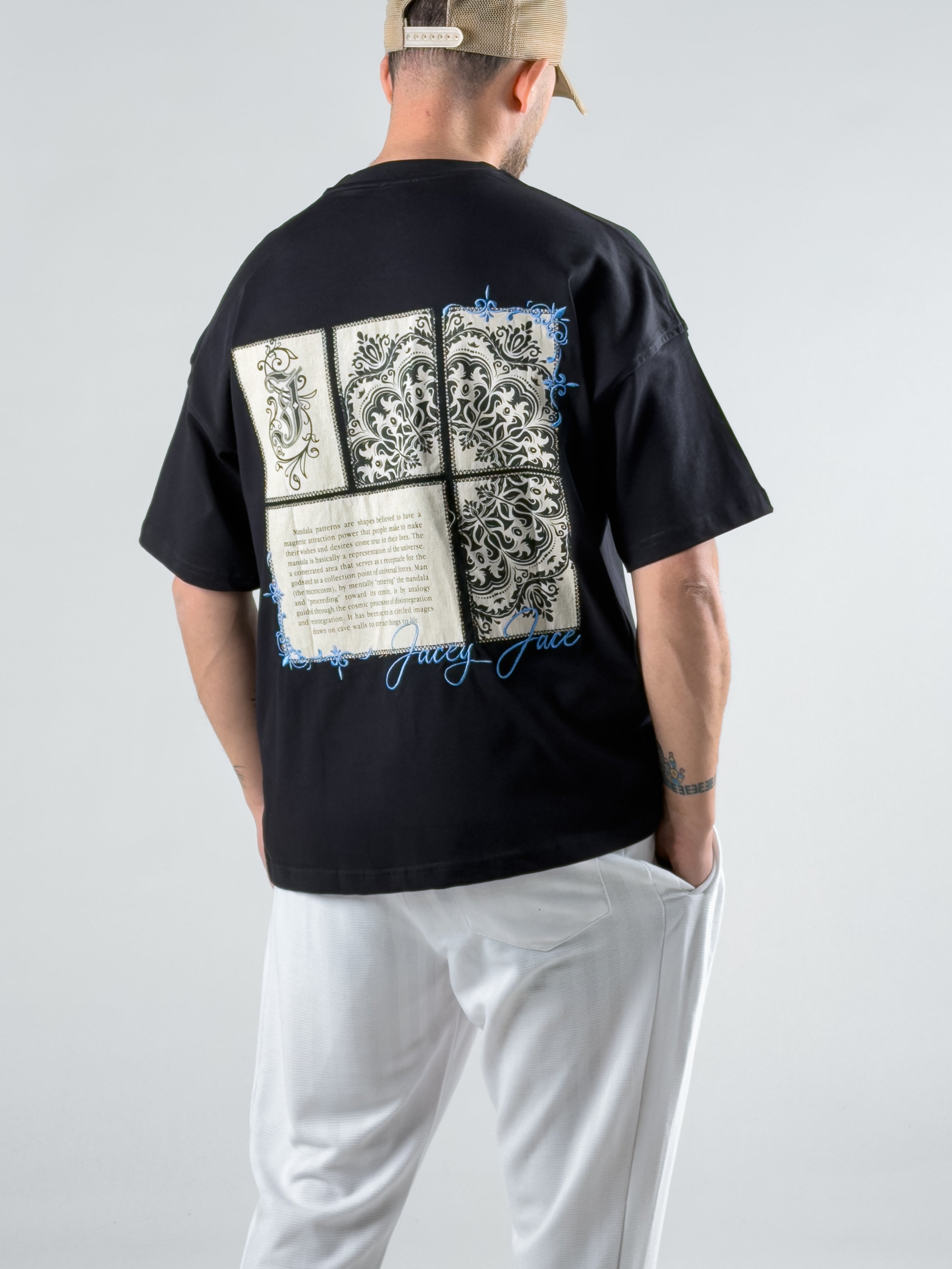 Tasarım Siyah Erkek T-Shirt COC3022