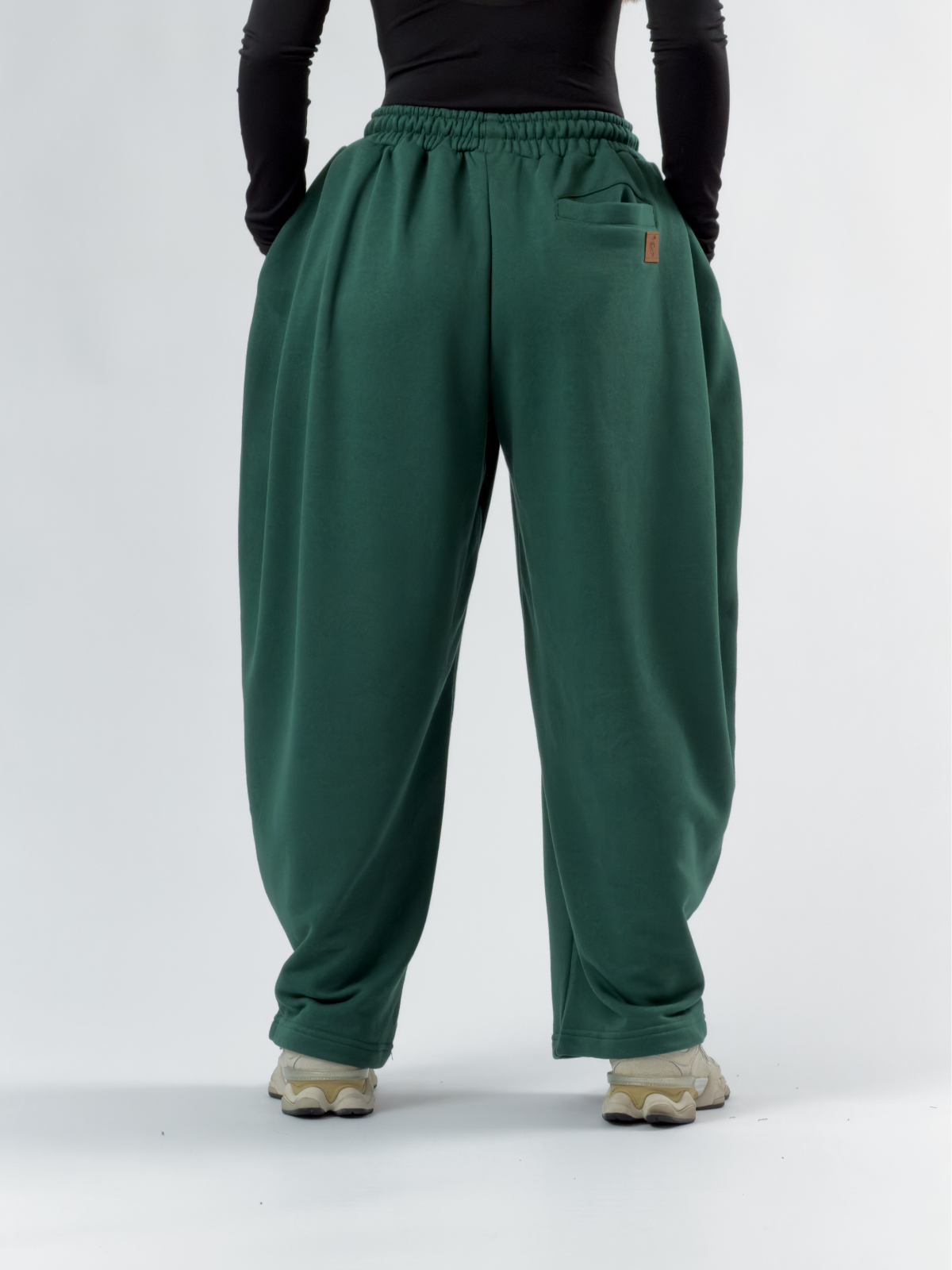 Tasarım Yeşil Kadın Baggy Pantolon COC3406
