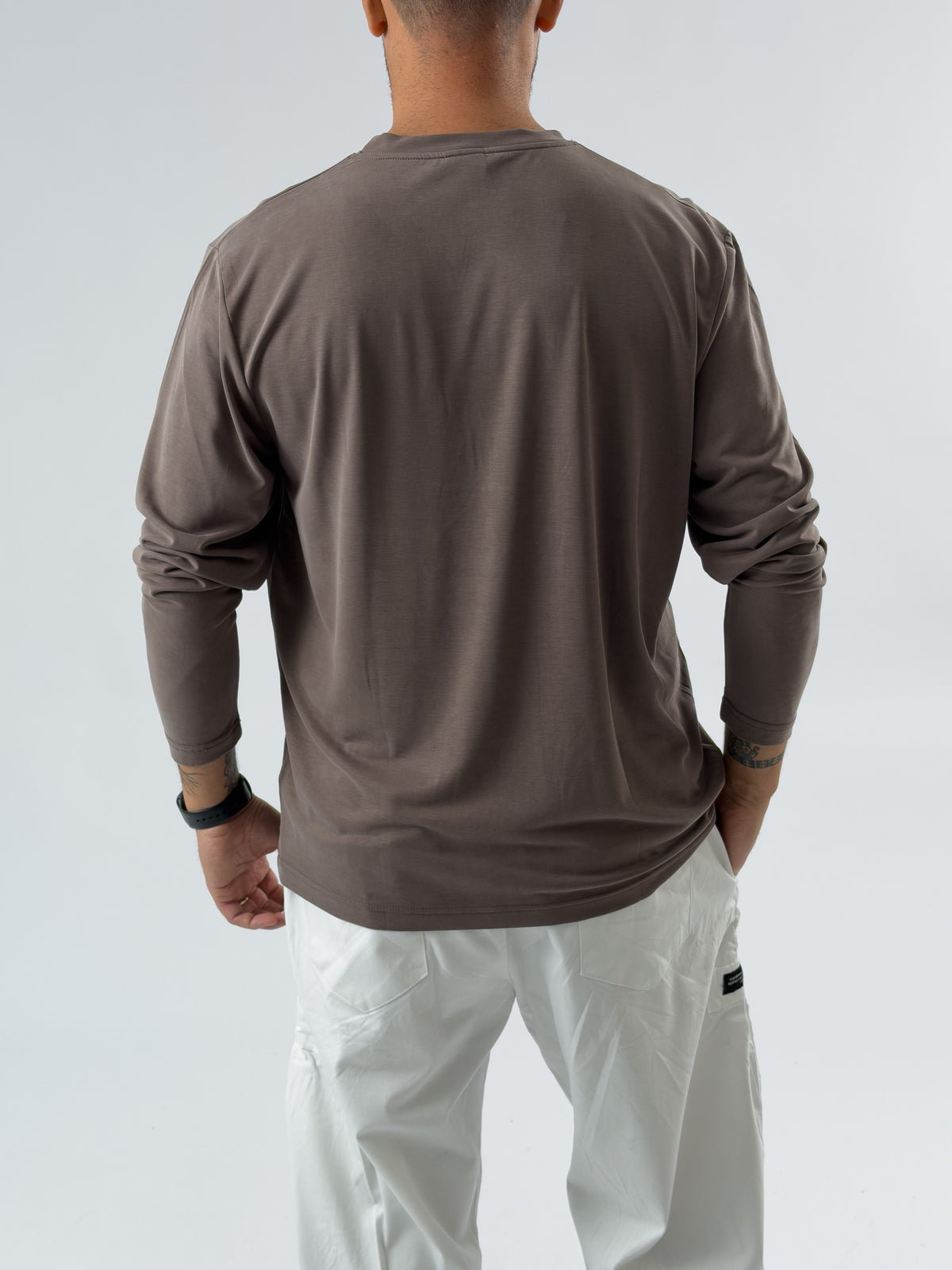 Tensel Basic Kahverengi Erkek Sweatshirt COC3470