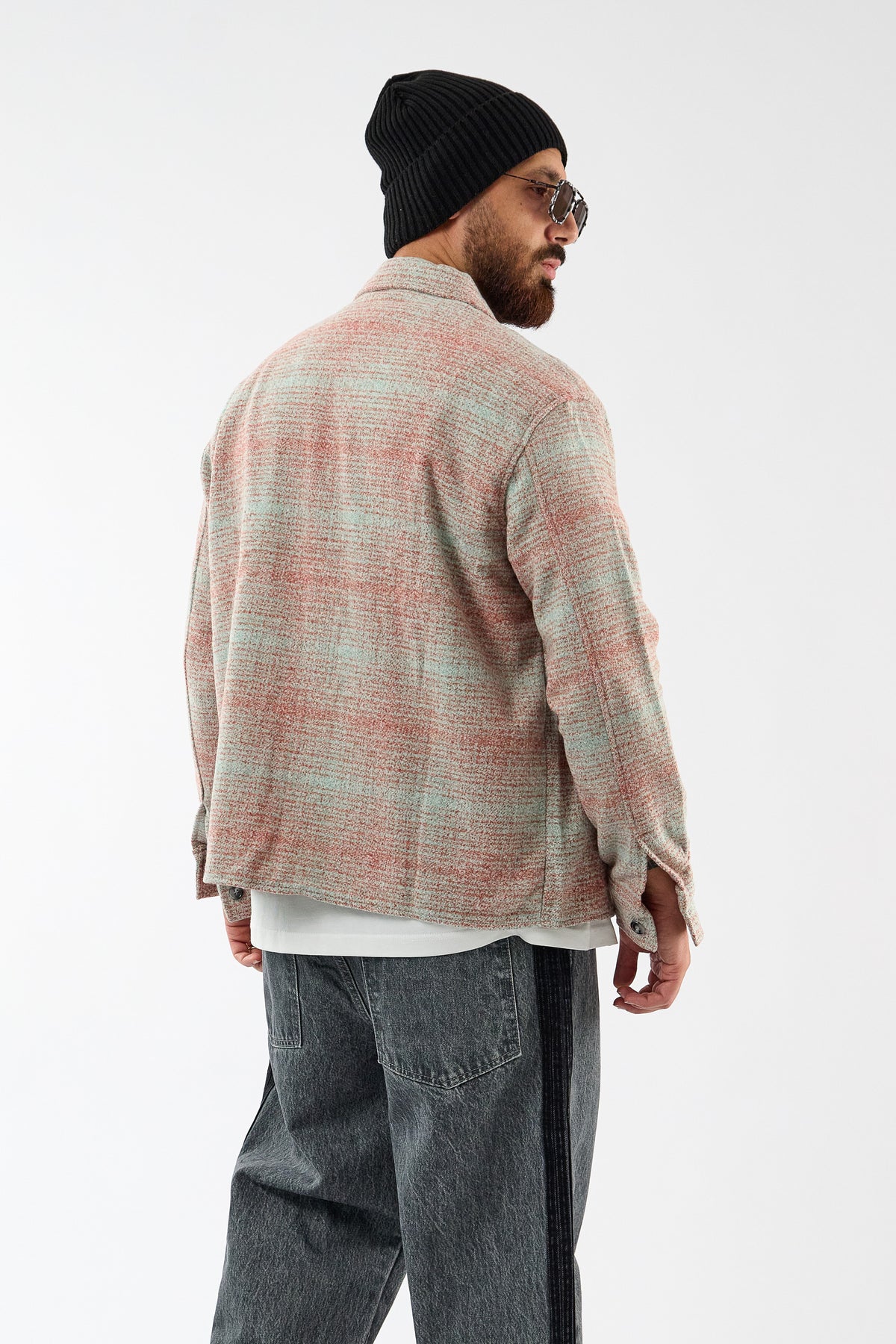 Toscana Pamuk Yün Dokulu Erkek Overshirt COC3733