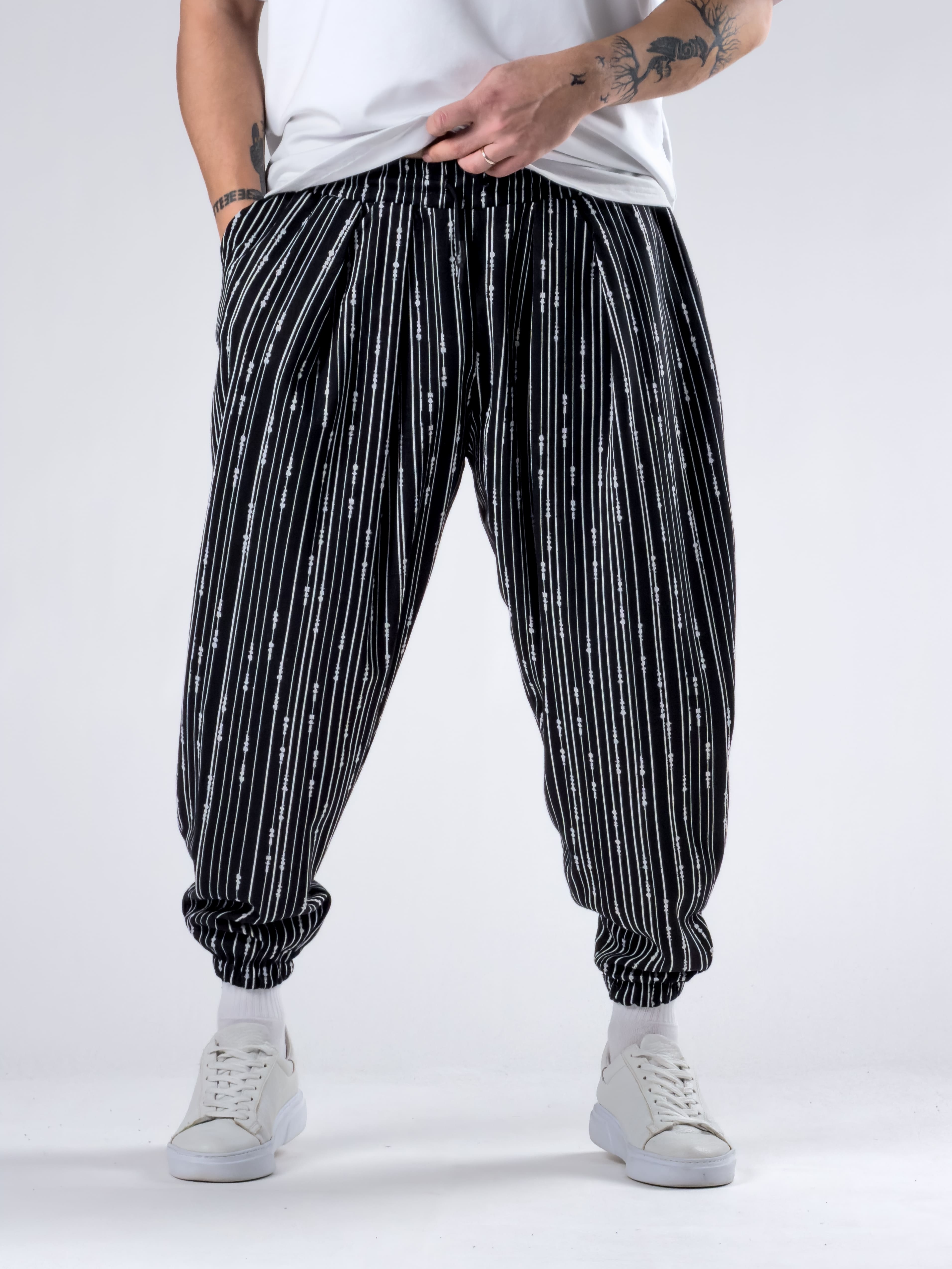 Yağmur Desenli Erkek Jogger Pantolon COC2774