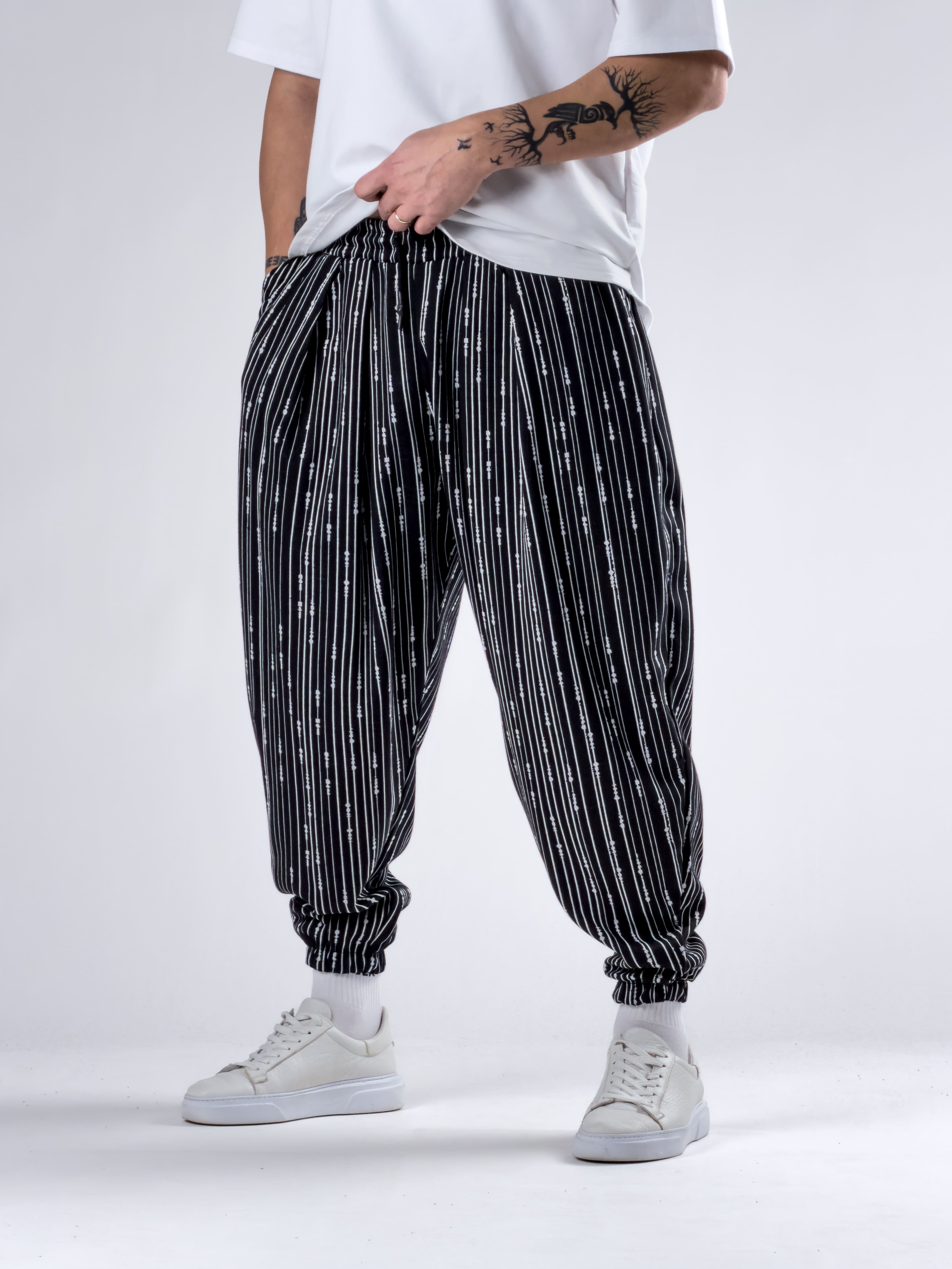 Yağmur Desenli Erkek Jogger Pantolon COC2774