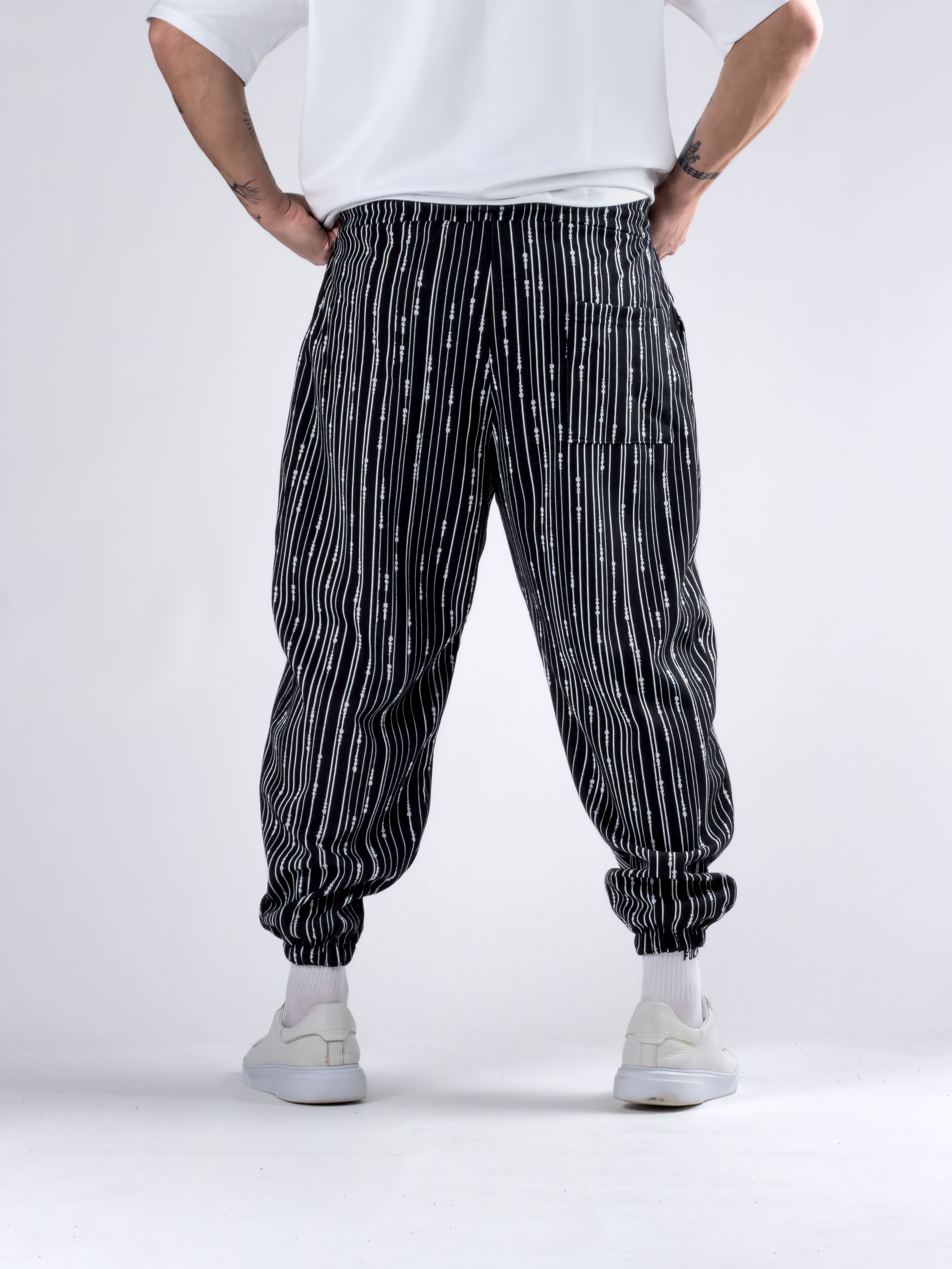 Yağmur Desenli Erkek Jogger Pantolon COC2774