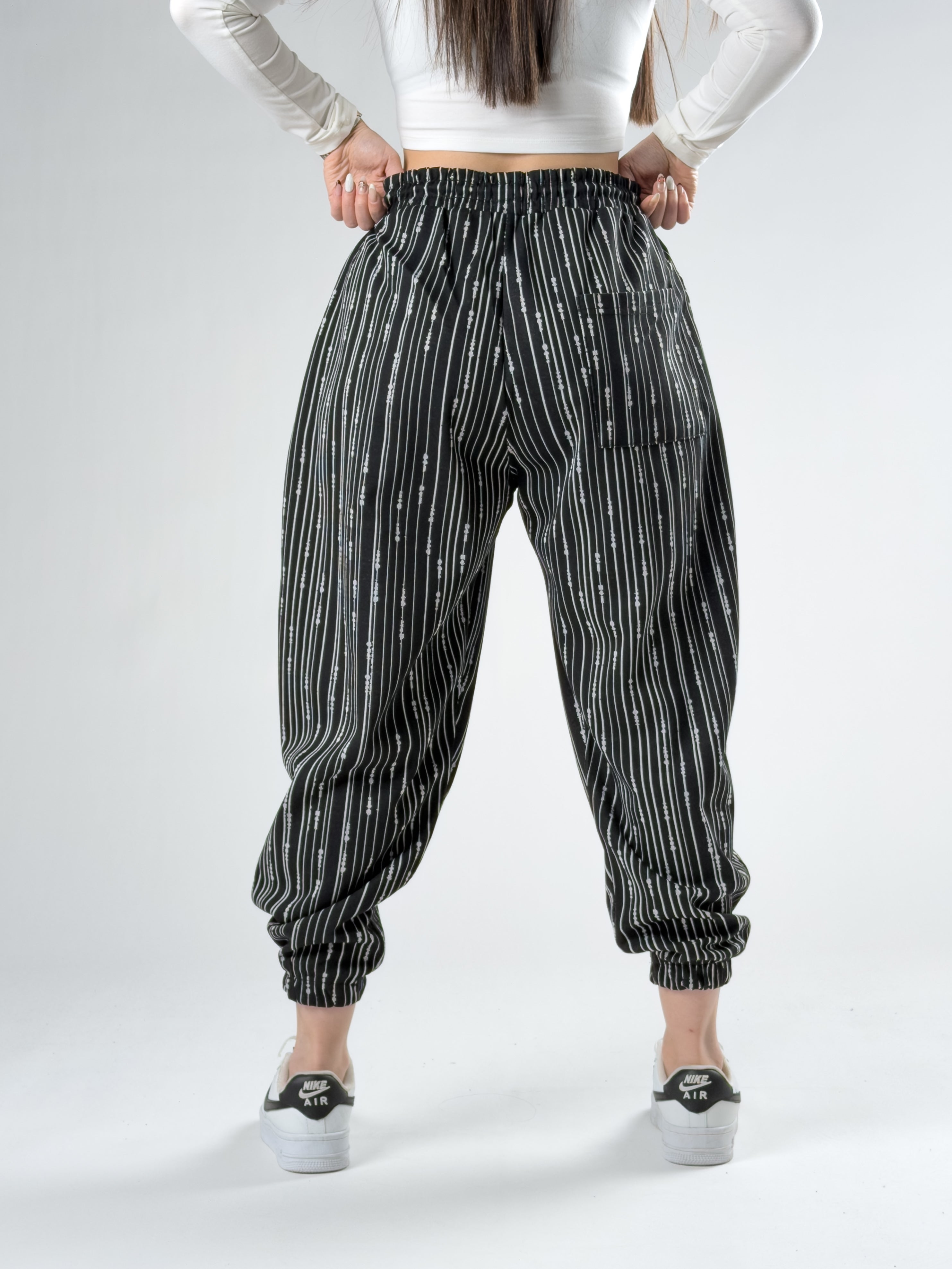 Yağmur Desenli Kadın Jogger Pantolon COC2756