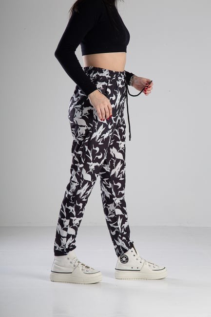 Yaprak Desenli Jogger Pantolon COC1835