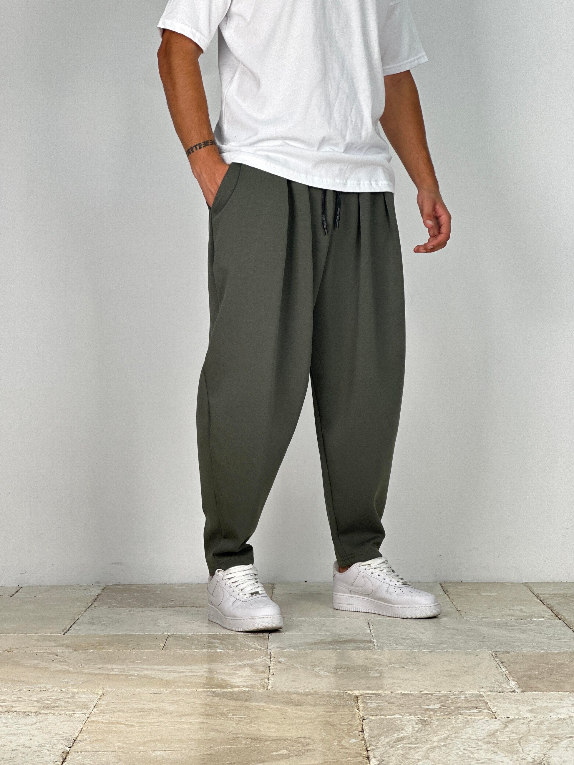 Yeşil Pileli Yarım Şalvar COC2137