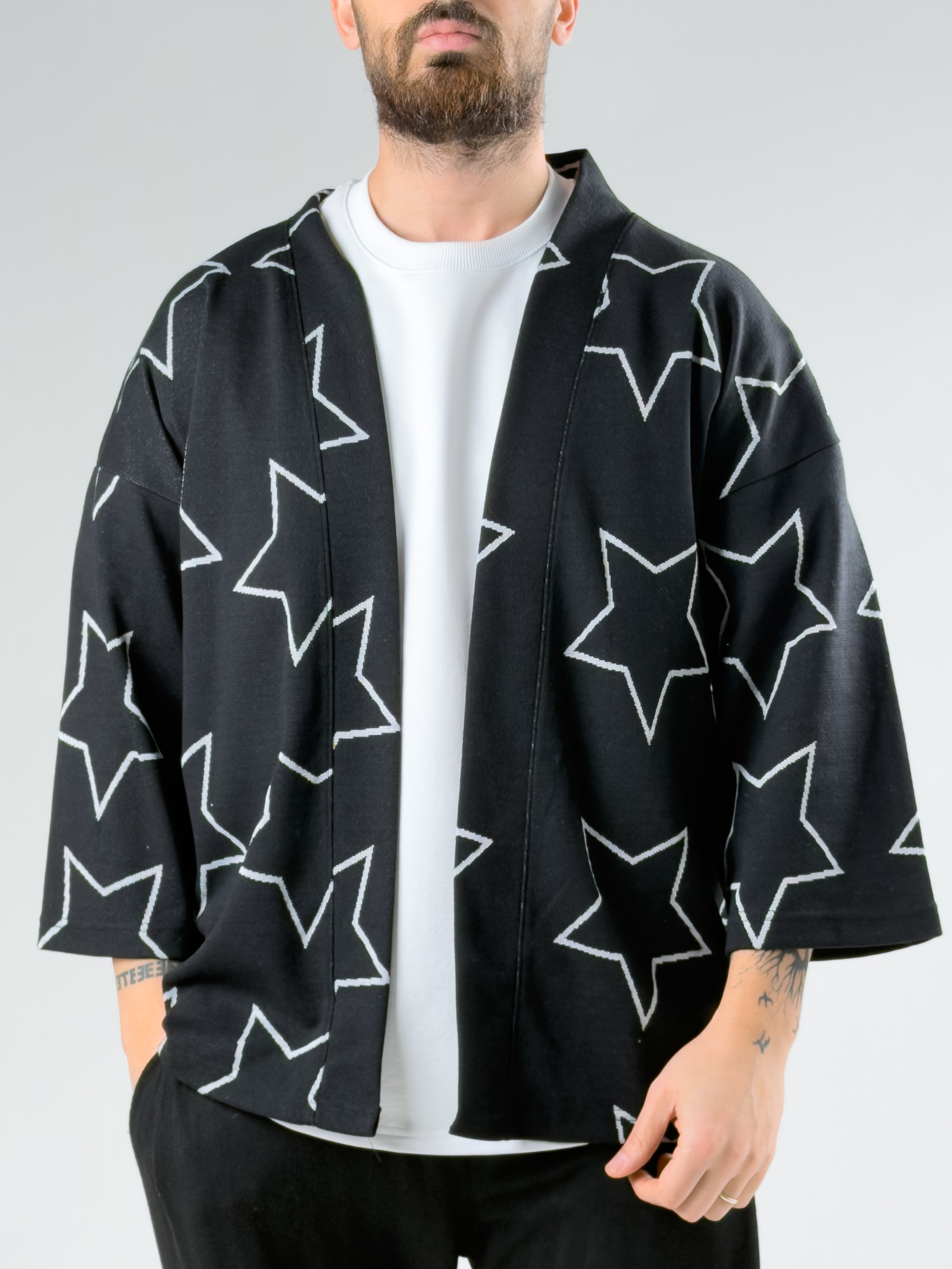 Yıldız Desenli Erkek Kimono COCK0067