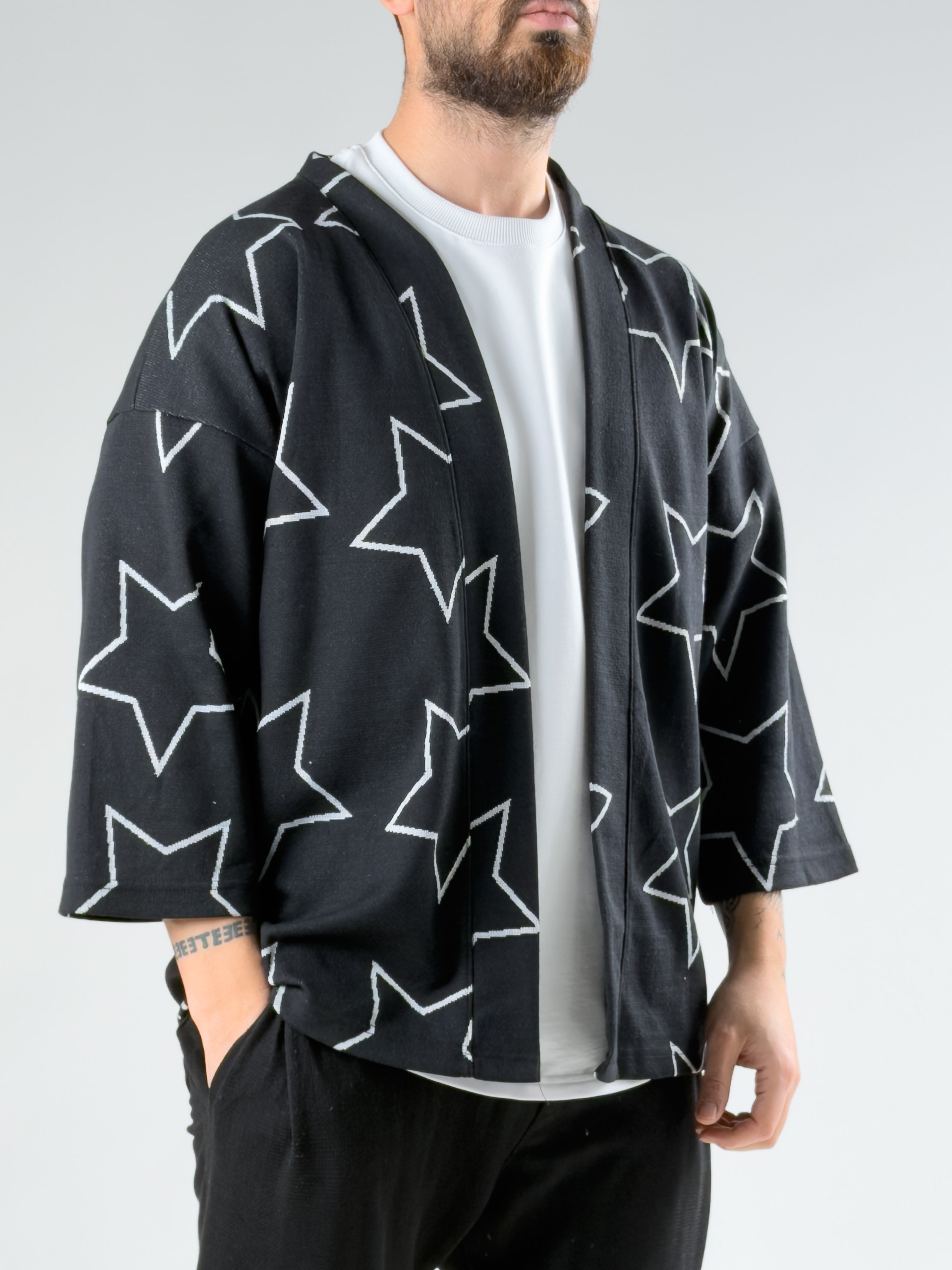 Yıldız Desenli Erkek Kimono COCK0067