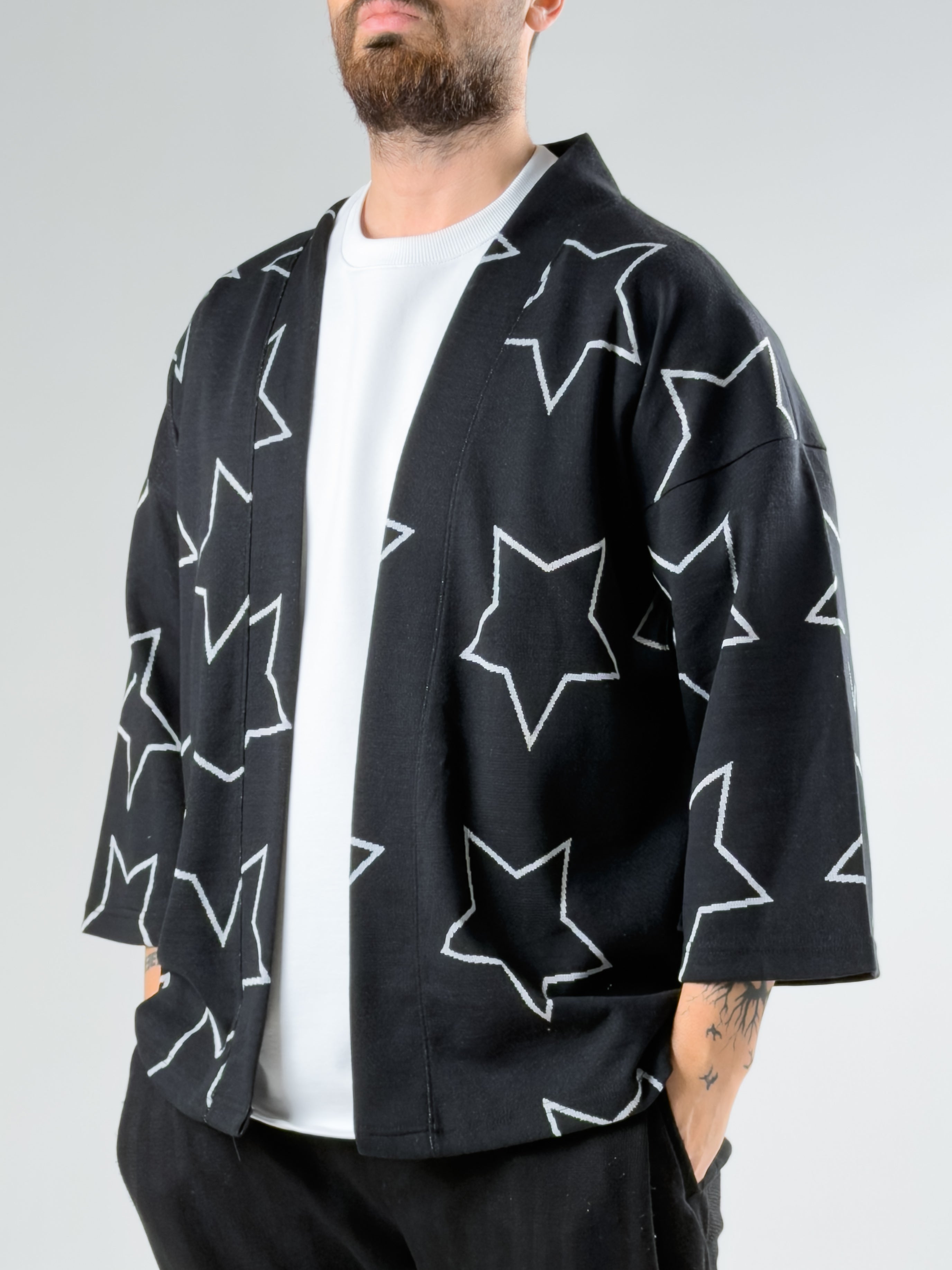 Yıldız Desenli Erkek Kimono COCK0067