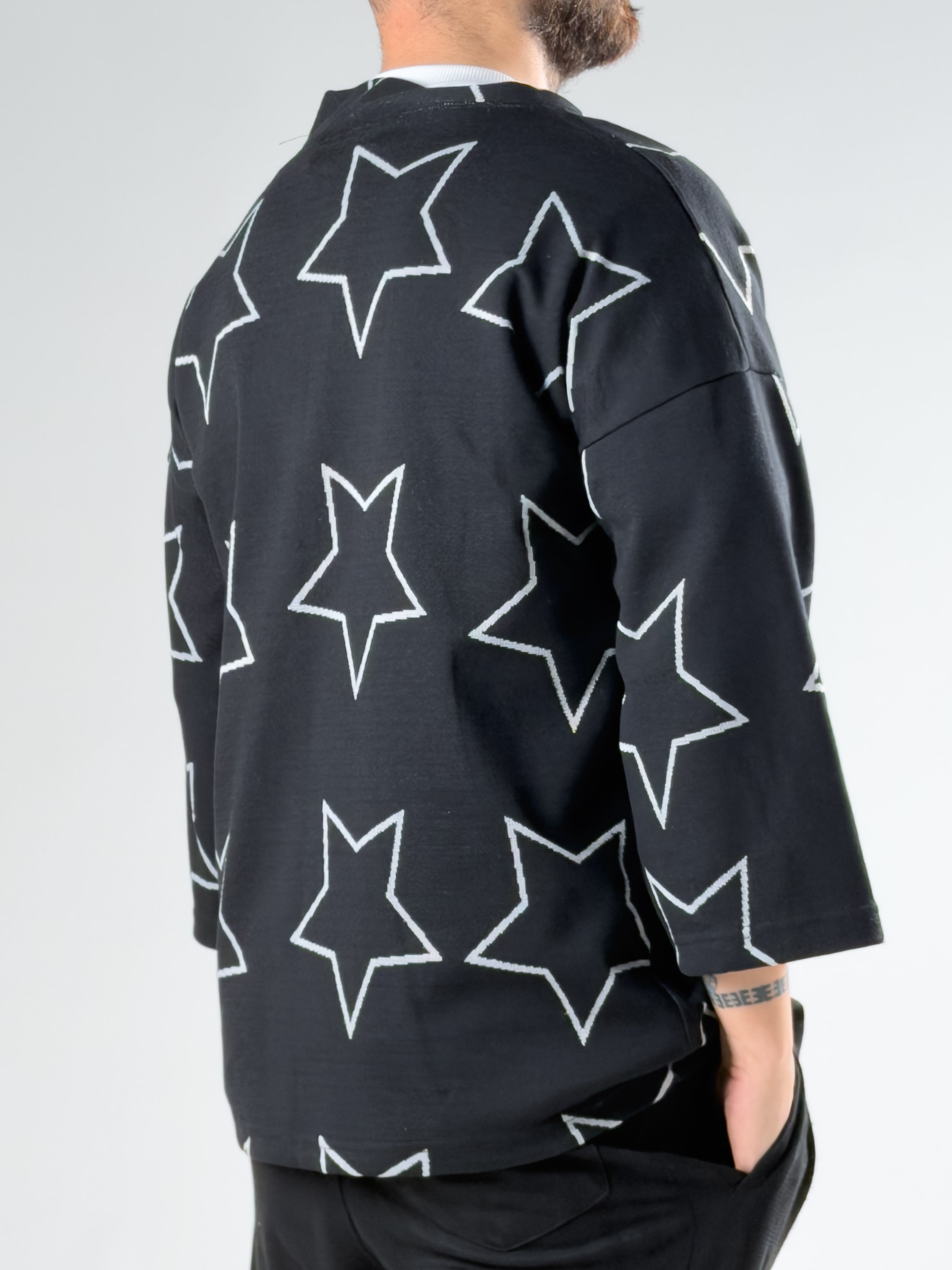 Yıldız Desenli Erkek Kimono COCK0067