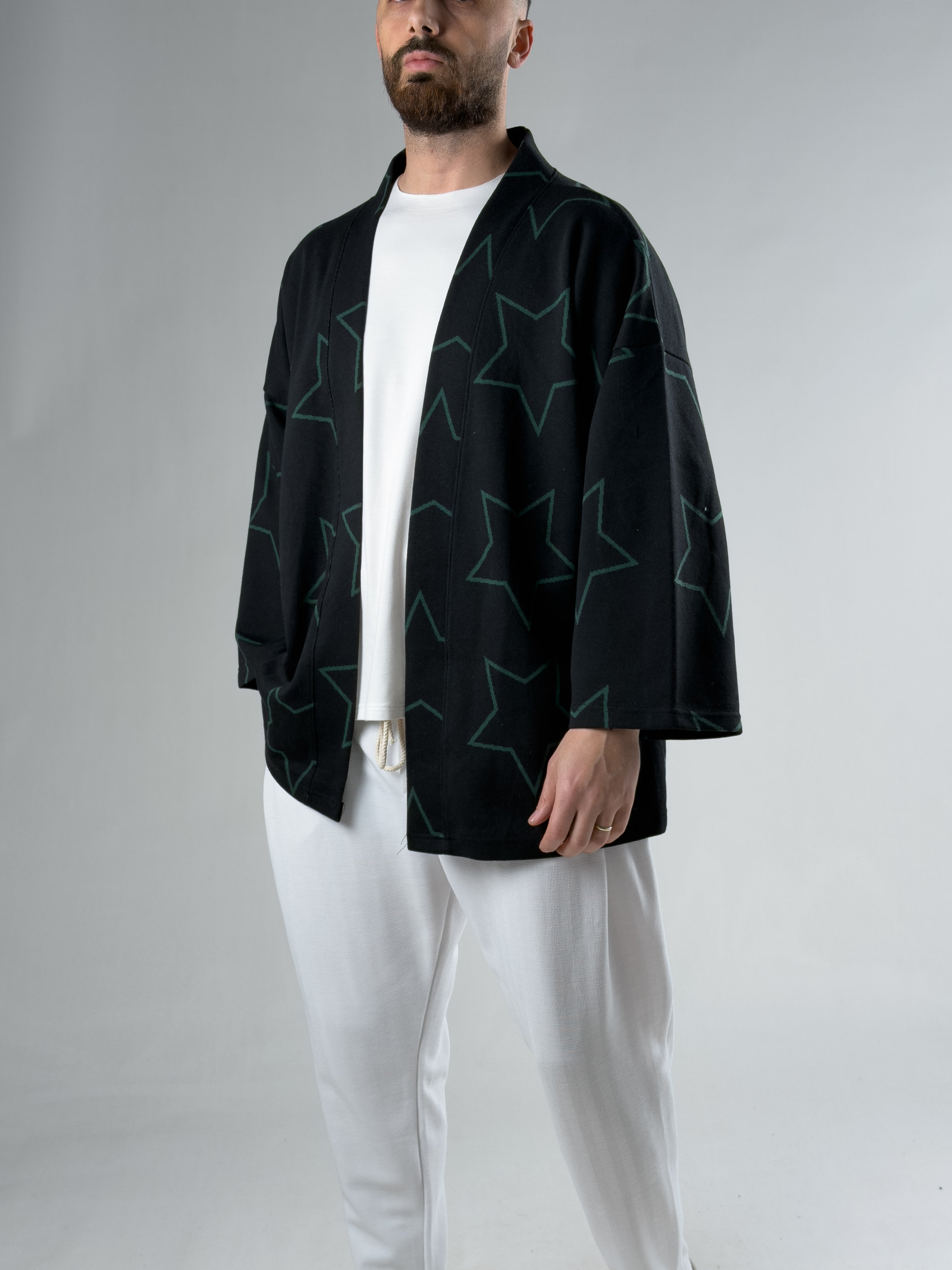 Yıldız Desenli Erkek Kimono COCK0098