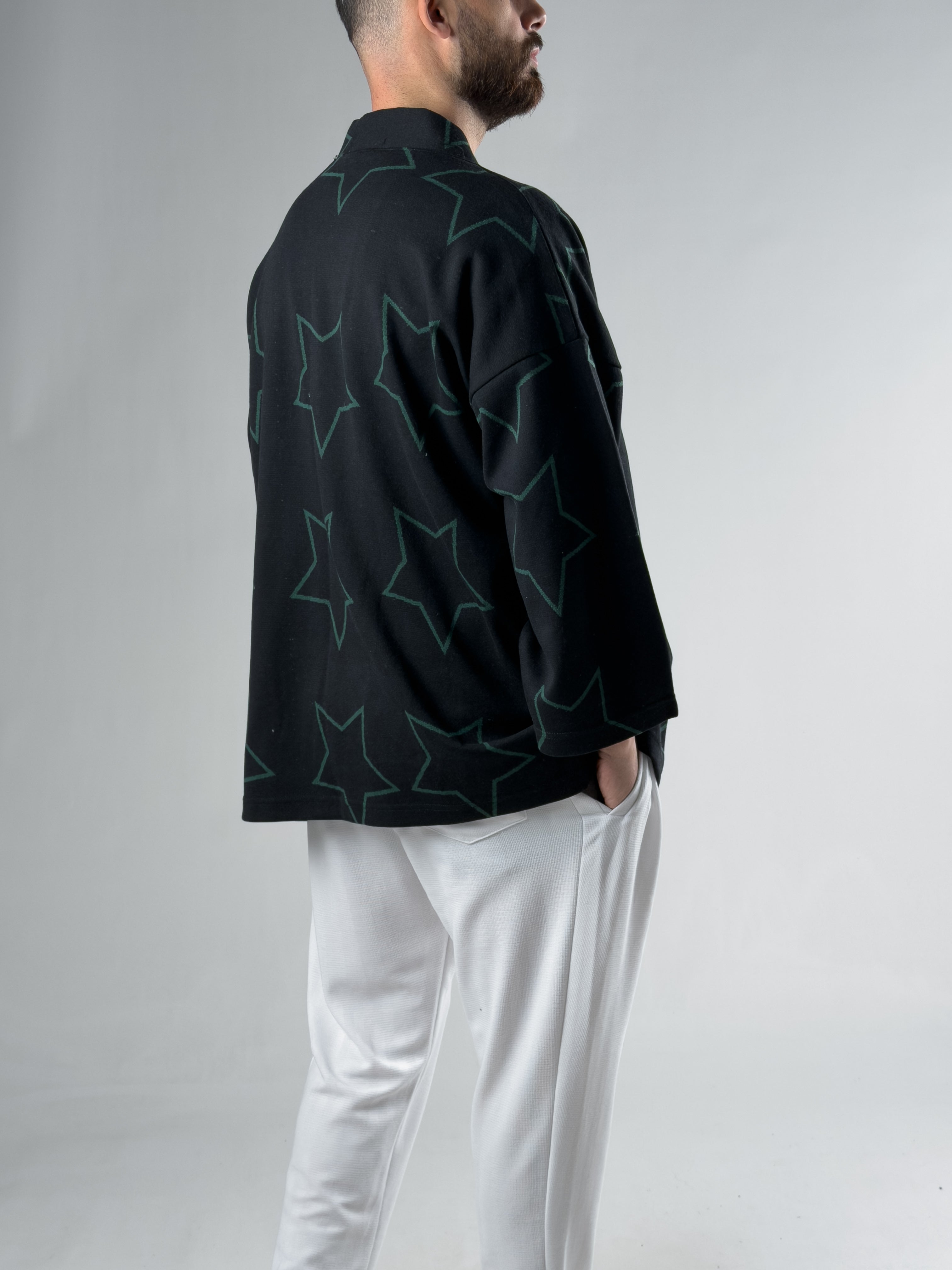 Yıldız Desenli Erkek Kimono COCK0098